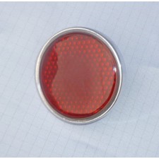 REFLECTOR - RED/CHROME - (DIAMETER 54MM)